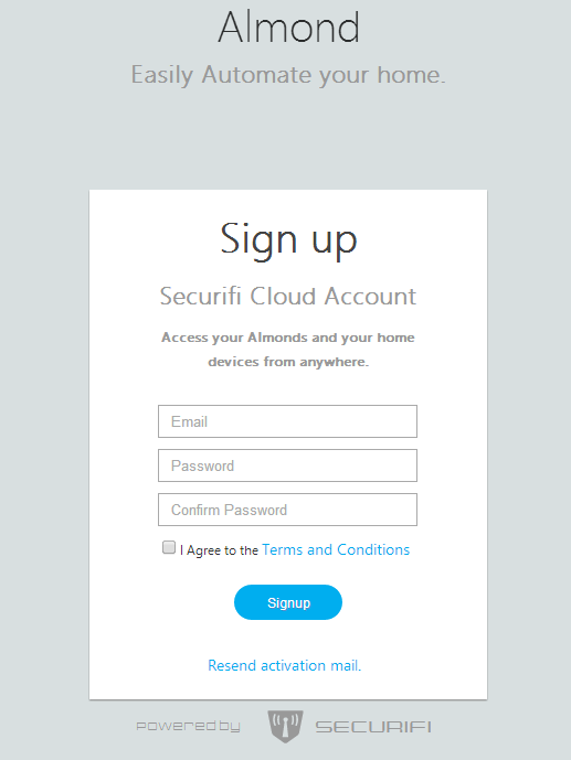 At this point, please enter your Email address and a password which you also need to confirm. Don’t forget to read and agree to the terms and conditions, then click on Signup.